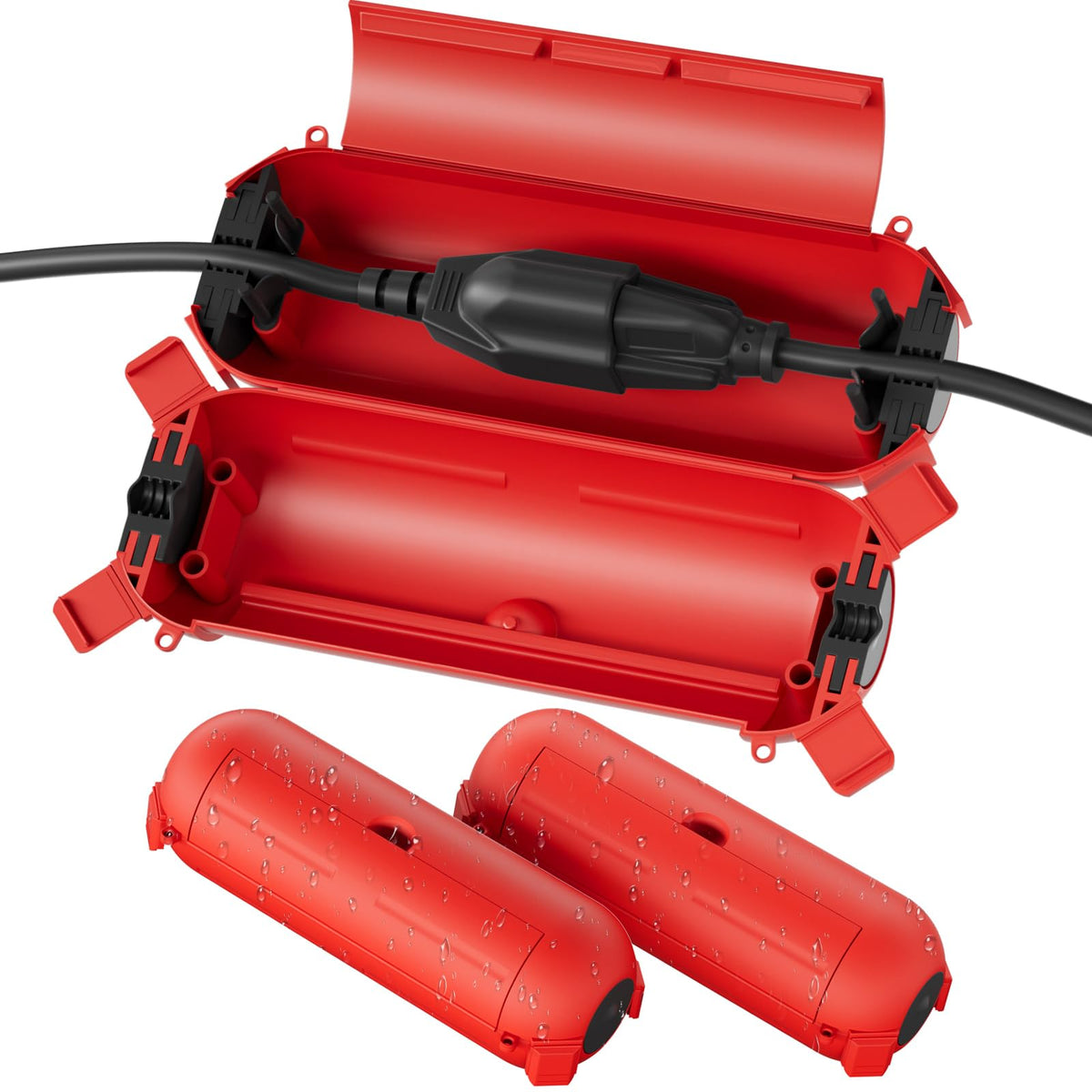 [3 Pack] Flemoon Outdoor Extension Cord Safety Cover with Waterproof Seal