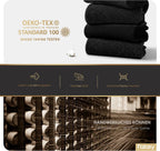 FALARY 12 Pairs Black Mens Socks, Plain Cotton Socks for Men & Women