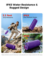 Bluetooth Speaker, 20W HD Sound, Portable Wireless, IPX5 Waterproof, Up to 24H Playtime, TWS Pairing, for Home/Party/Outdoor/Camping/Beach Essentials, Electronic Gadgets, Birthday Gift (Teal)