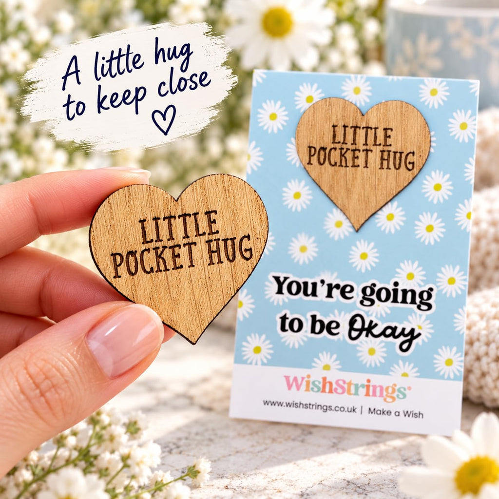 WishStrings Pocket Hug, Little Hug Gifts, Thinking of You Card