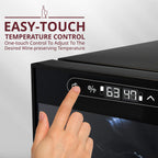 SCHMÉCKÉ 12 Bottle Compressor Wine Cooler Refrigerator w/Lock - Large Freestanding Wine Cellar For Red, White, Champagne or Sparkling Wine - 41f-64f Digital Temperature Control Fridge Stainless Steel