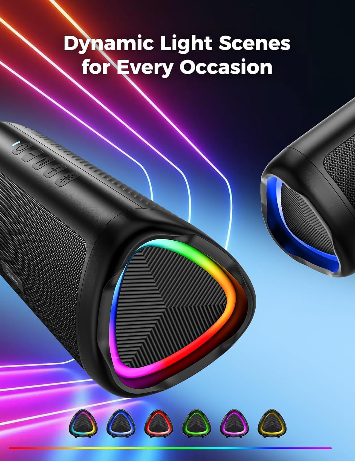 Bluetooth Speaker, 20W HD Sound, Portable Wireless, IPX5 Waterproof, Up to 24H Playtime, TWS Pairing, for Home/Party/Outdoor/Camping/Beach Essentials, Electronic Gadgets, Birthday Gift (Teal)