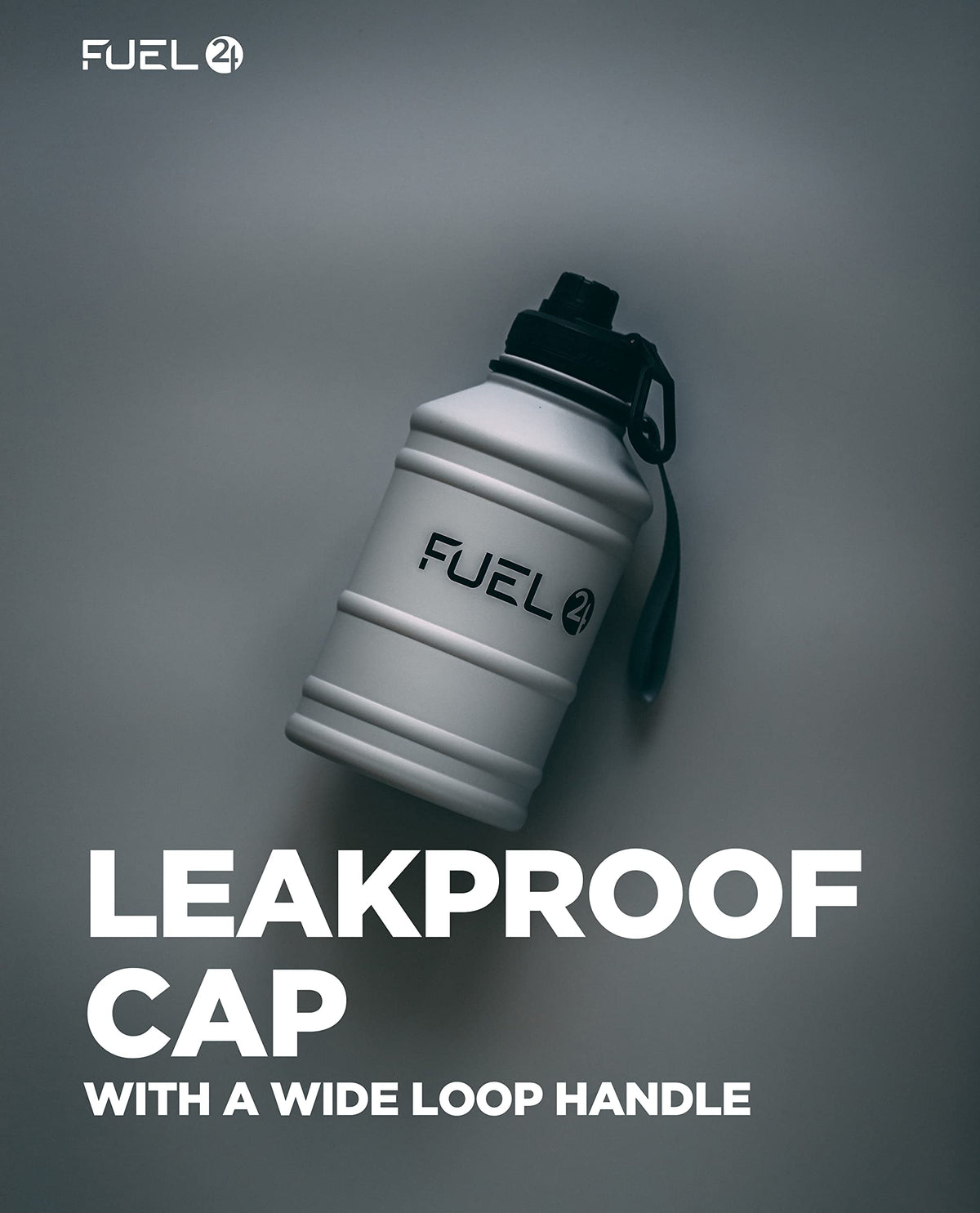 Fuel24 Stainless Steel Jug - 1.3 or 2.2 Litre Water Bottle - Extra Strong, BPA Free, Leak Proof - Large Gym Sports Bottle, 1.3L, 2.2L, Metal Bottle - Colour Options