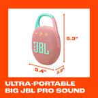 JBL Clip 5 - Ultra-Portable Waterproof Speaker - Sand