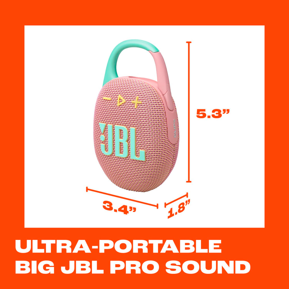 JBL Clip 5 - Ultra-Portable Waterproof Speaker - Sand