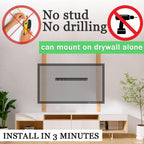 Auoace No Stud TV Wall Mount, Studless Drywall TV Hanger for 12-55 Inch TVs