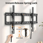 IWORBOARD 24 32 40 42 inch Fixed TV Monitor Wall Mount for 14-42 inch LED LCD Screen,Low Profile Small RV TV Mount, Easy Slim Flat Wall Bracket, Max VESA 200x200mm, 66lbs, Single Stud