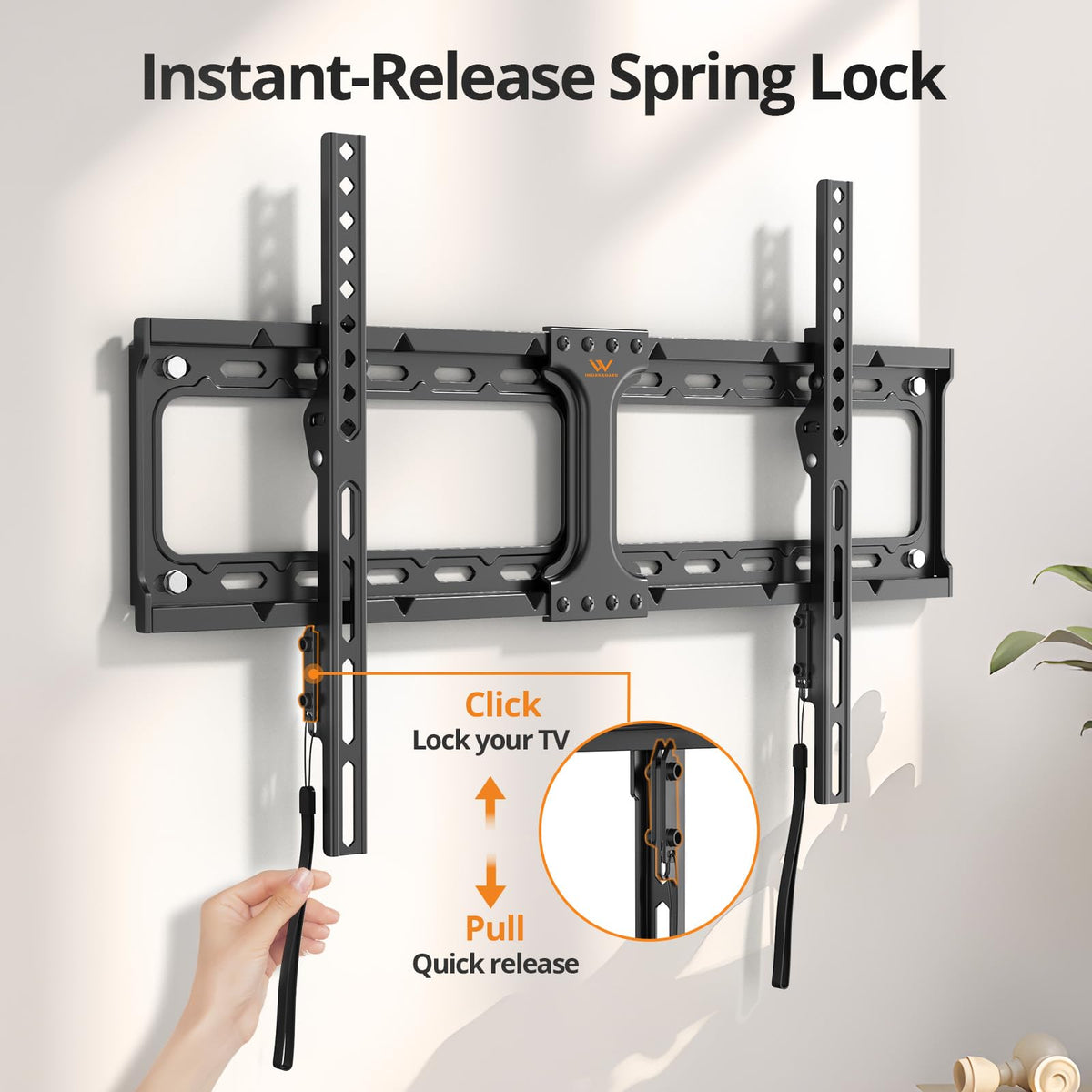 IWORBOARD 24 32 40 42 inch Fixed TV Monitor Wall Mount for 14-42 inch LED LCD Screen,Low Profile Small RV TV Mount, Easy Slim Flat Wall Bracket, Max VESA 200x200mm, 66lbs, Single Stud