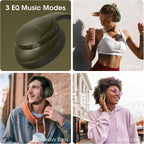 DOQAUS Bluetooth Headphones Over Ear, Headphones Wireless with 90H Playtime