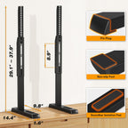 5Rcom Universal Tabletop TV Stand Base for 22-65 Inch Flat Screen TVs