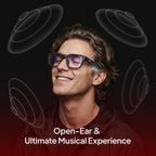 OhO Open Ear Smart Glasses, UV400 Z87.1 Lightweight Audio Bluetooth Glasses