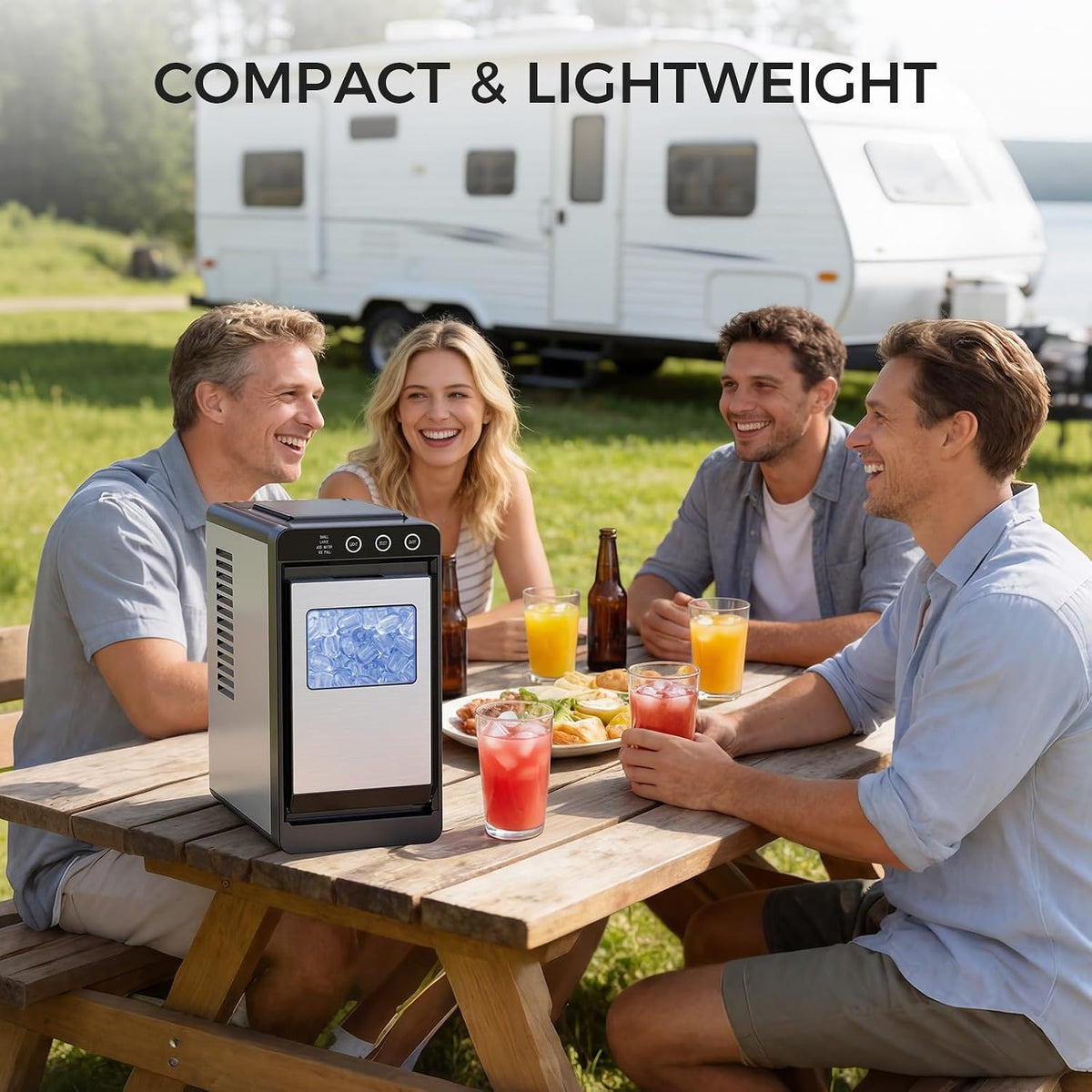 COWSAR Nugget Countertop Ice Maker, Automatic Ice Dispenser, 33 lbs/Day Chewable Pellet Ice Machine with Self-Cleaning & Measured Dispensing, Portable Ice Maker for Home, Kitchen, Office