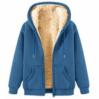 Teddy Fleece Mens Hoodies Sherpa Lined Fuzzy Jacket with Pockets Full Zip Hooded Adjustable Sweatshirts Winter Warm Jumper Coat Outwear Thermal Outfits Clothing