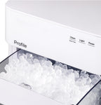 GE Profile Opal 2.0 Ultra Nugget Ice Maker with Scale Inhibiting Filter, Scoop Included, 38 lbs in 24 Hours, Pellet Ice Machine with WiFi & Smart Connected, Stone White