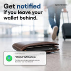 SPOTMINDERS Apple MFi Certified Wallet Tracking Card Black 4-Pack Travel Gifts for Him Works with Apple Find My Rechargeable Tracker IP68 Waterproof 0.07" Slim iPhone Item Finder for Luggage Passport