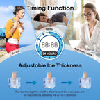ICEPURE Nugget Ice Makers Countertop with App, Portable Ice Machine