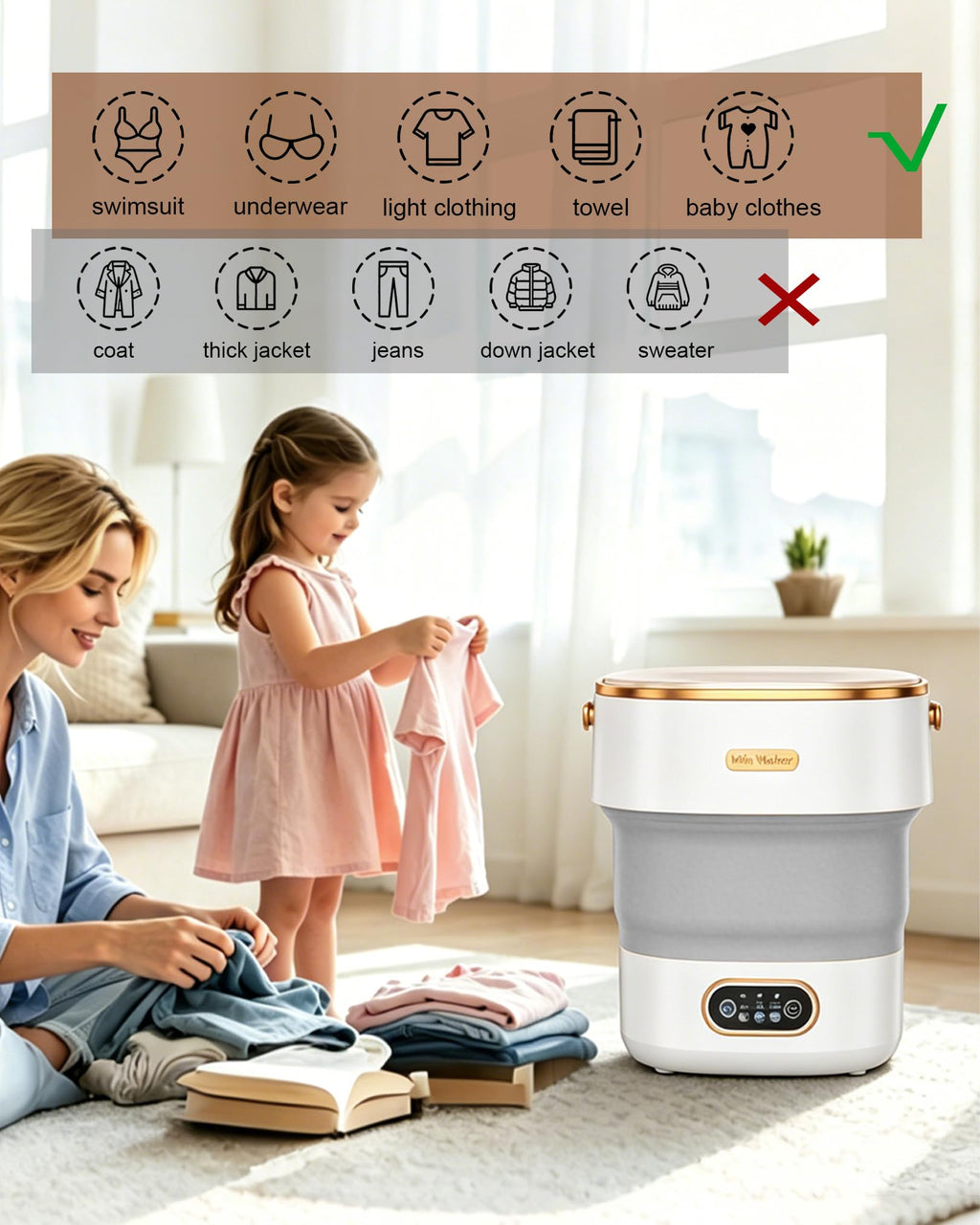 20L Mini Portable Washing Machine,Portable Washer Mini Lavadora Portatil