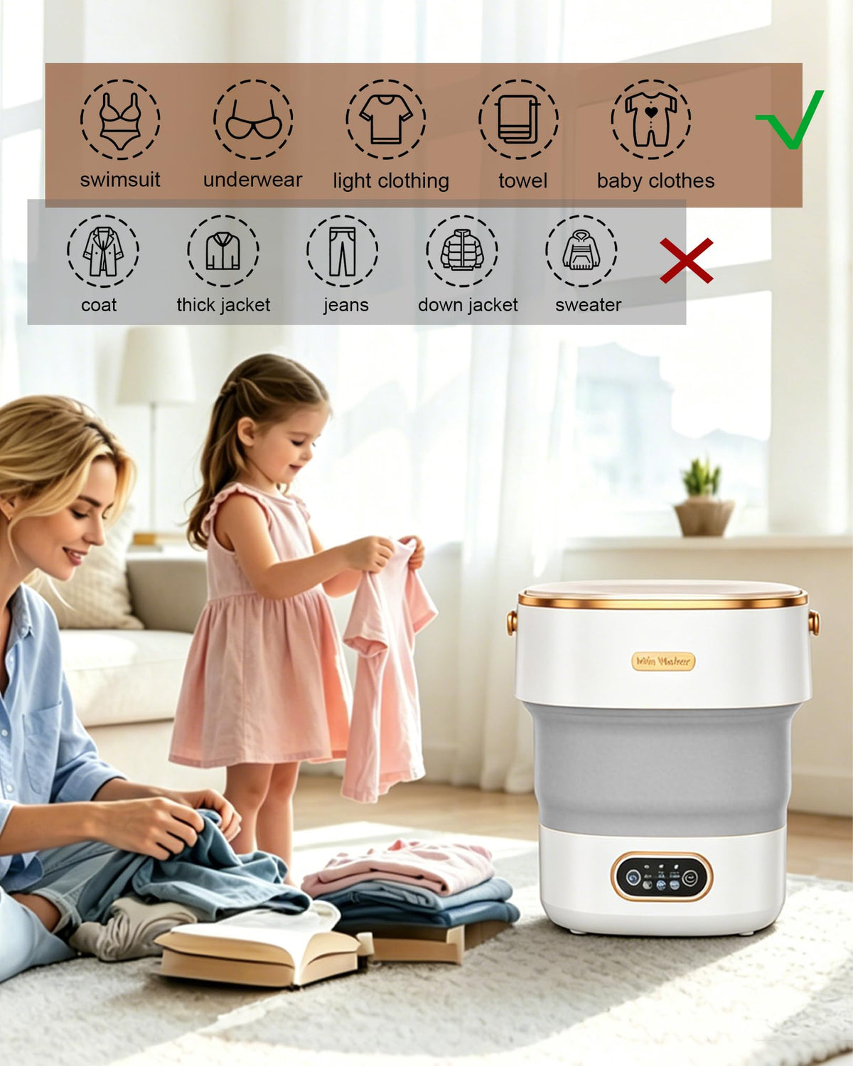 20L Mini Portable Washing Machine,Portable Washer Mini Lavadora Portatil
