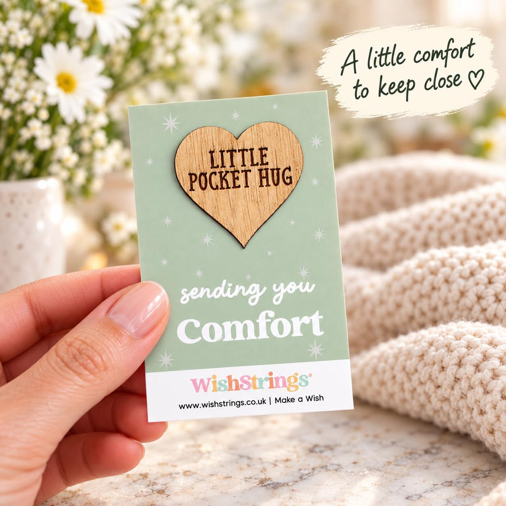 WishStrings Pocket Hug, Little Hug Gifts, Thinking of You Card