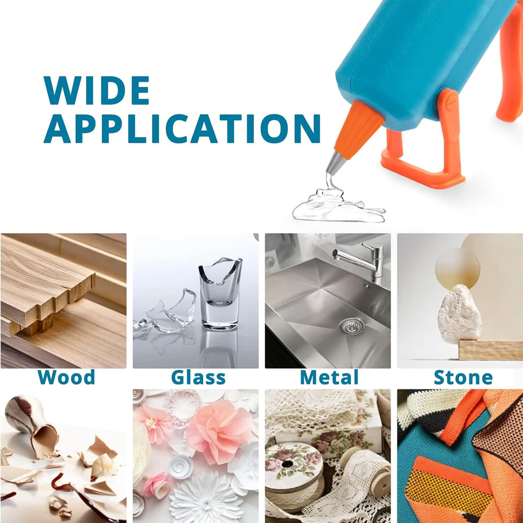 Tilswall Hot Glue Gun kit, 50W Mini Melt Glue Gun with 75pcs Glue Sticks