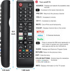 【Pack of 2】 New Universal Remote for All Samsung TV Remote, Replacement Compatible for All Samsung Smart TV, LED, LCD, HDTV, 3D, Series TV