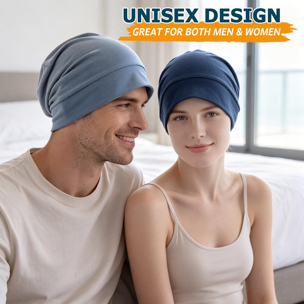 EINSKEY 100% Cotton Skull Caps for Men, Multipurpose Daily Wear Beanie Hat