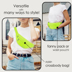 MAXTOP Large Bumbag Waist Fanny Pack Running Belt for Men Women Unisex Bum Bag with Headphone Jack and 4-Zipper Pockets Adjustable Belt for Travel Running Jogging Workout Hiking Gifts All Black