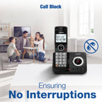 VTech EA5053 DECT Cordless Phone with Answering Machine,Nuisance Call Blocker, Volume Booster, Easy-to-Read Backlit Display, 18 Hours Talk-time, Handsfree Speakerphone, 4-Handset