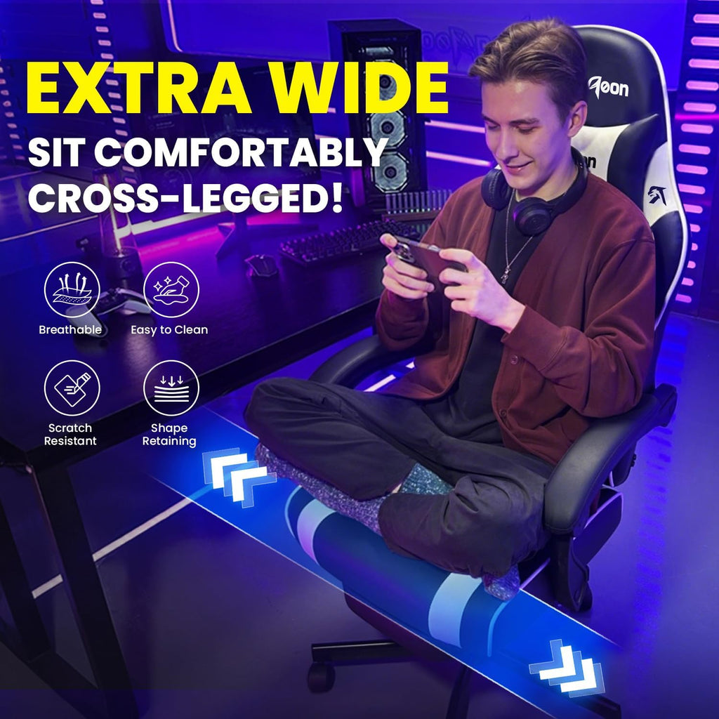 Gaming Chair for Adults, Upgraded Ergonomic Gamer Chair, Arctic Black