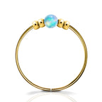 Ultra Thin Opal Nose Ring