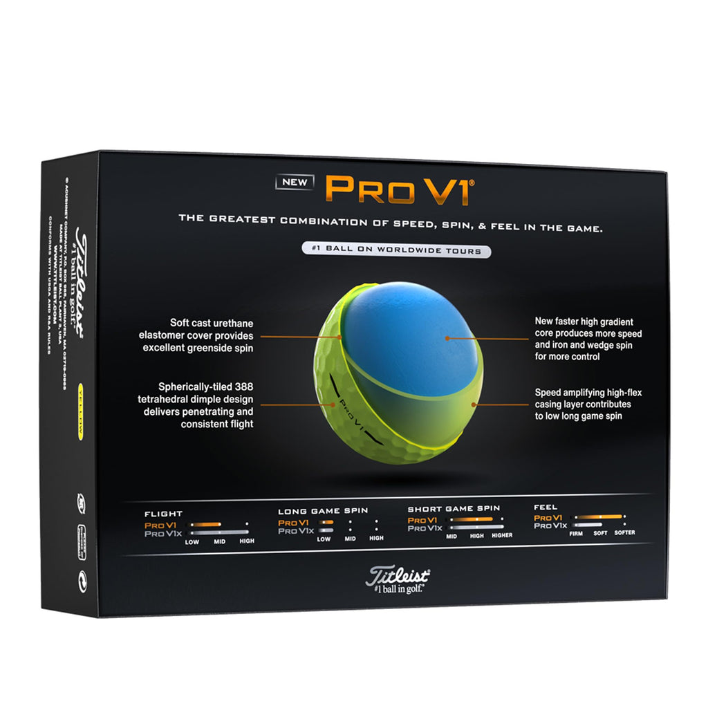 Titleist Pro V1 Golf Ball, Pack of 12