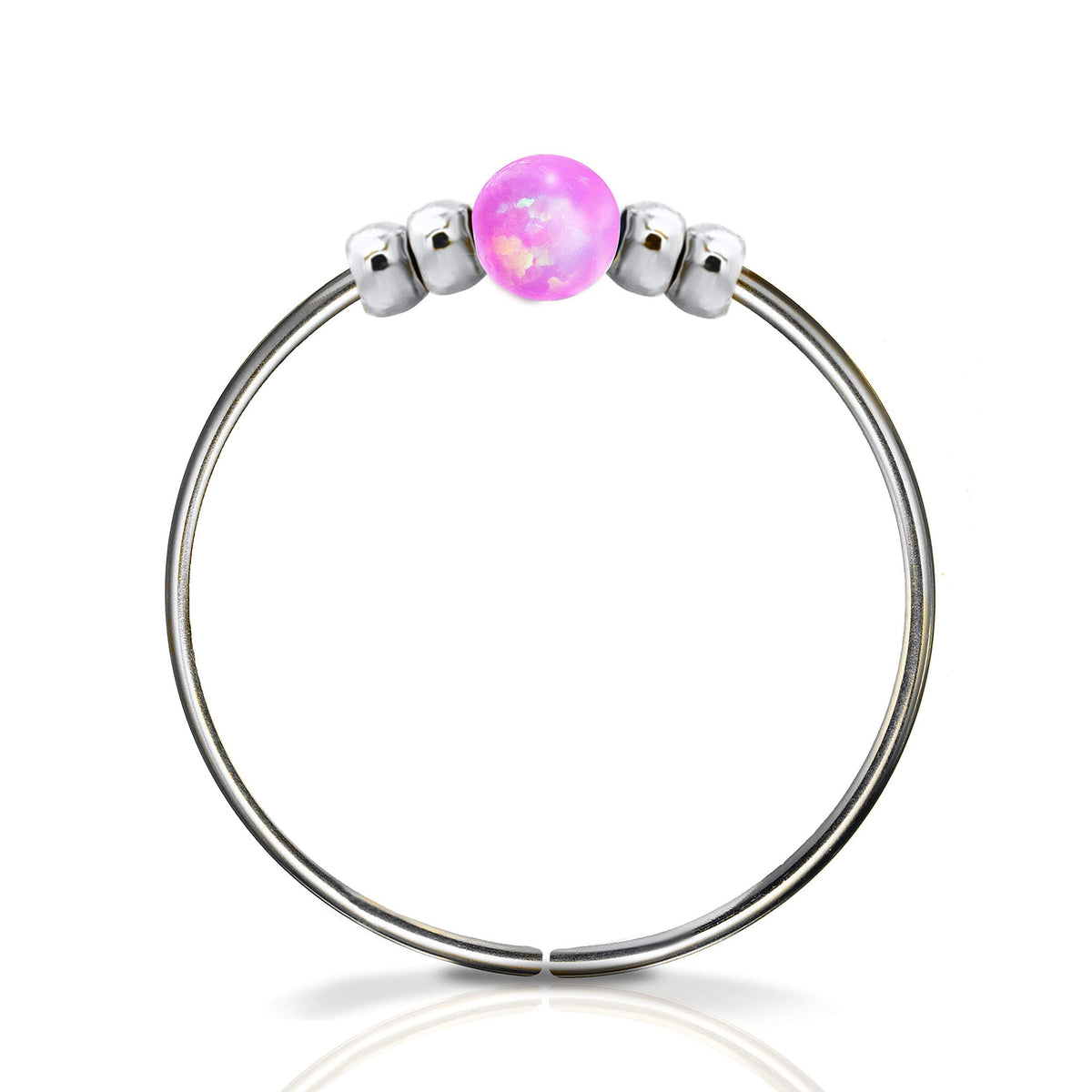 Ultra Thin Opal Nose Ring