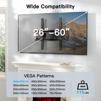 PERLESMITH Tilting TV Wall Mount for 23–60 inch TVs up to 115 lbs