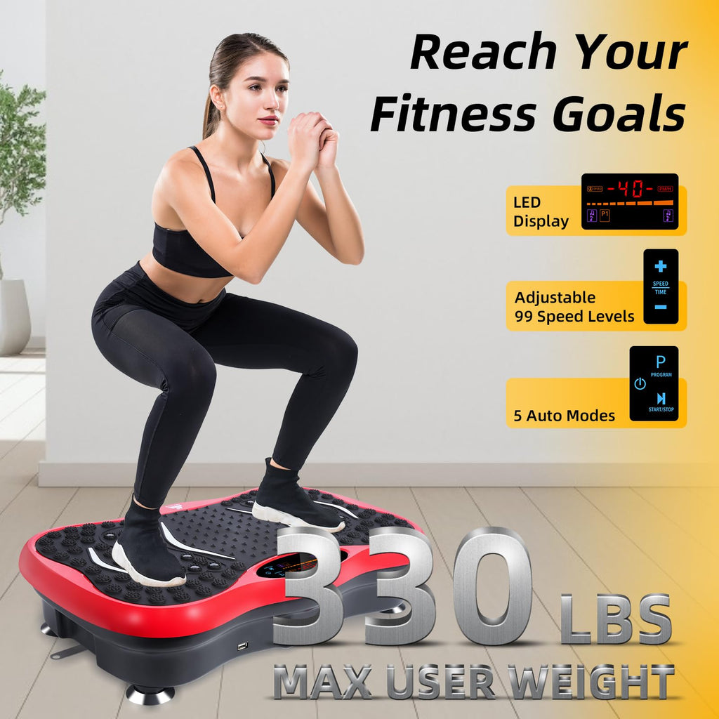 EVOLAND Vibration Plate Exercise Machine, Fitness Vibration Trainer