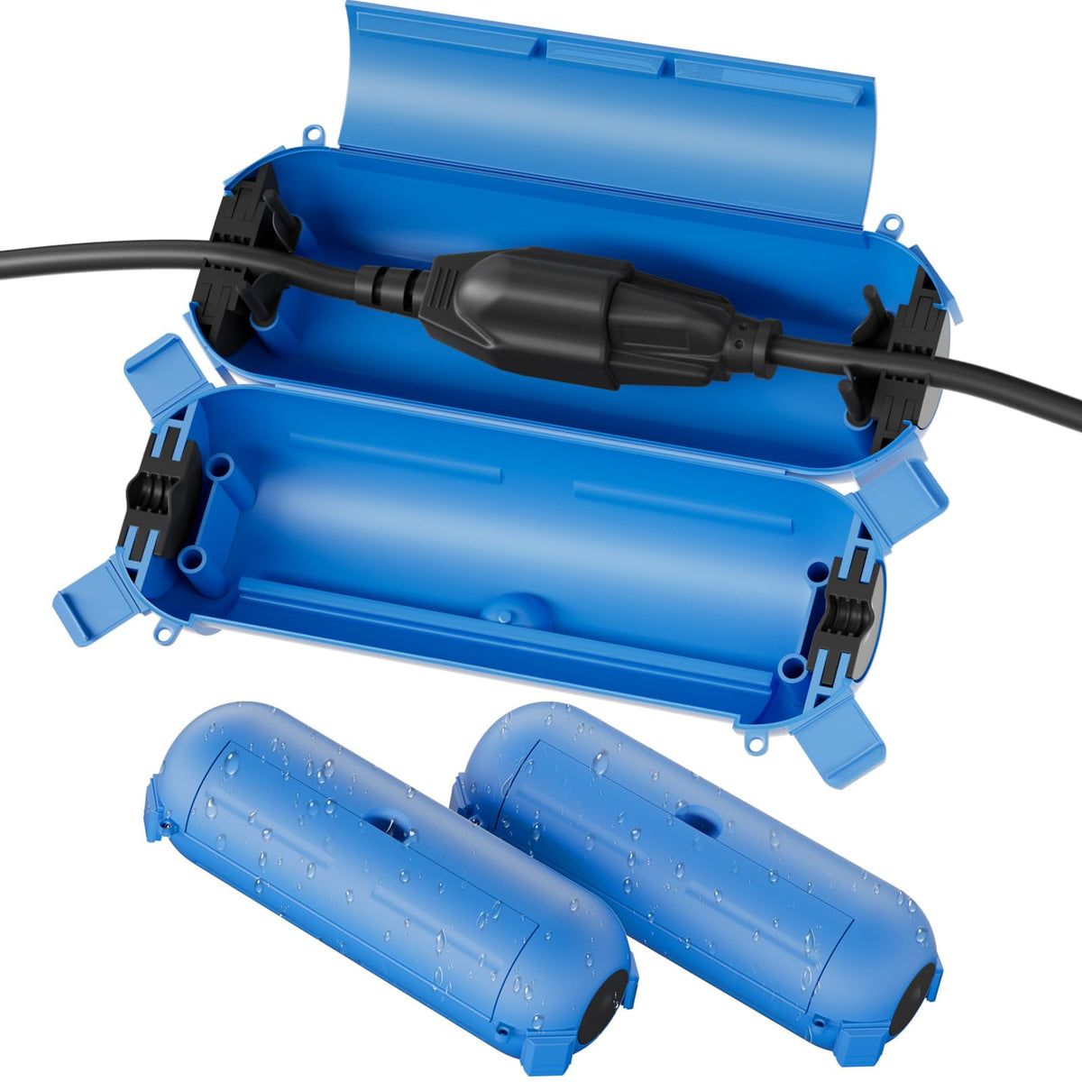 [3 Pack] Flemoon Outdoor Extension Cord Safety Cover with Waterproof Seal