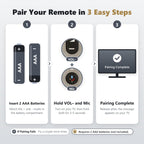 Replacement for Samsung TV Remote, for All 2019-2026 Samsung Remote Control for Smart TV with Voice Control. 2-Year Full Warranty.