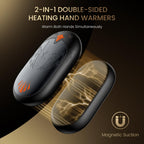 Rechargeable Hand Warmers 2 Pack, 24 Hrs Warmth, Magnetic Electric Heater