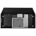 Broan-NuTone F403011 Insert with Light, Exhaust Fan for Under Cabinet Two-Speed Four-Way Convertible Range Hood, 30-Inch, White on White