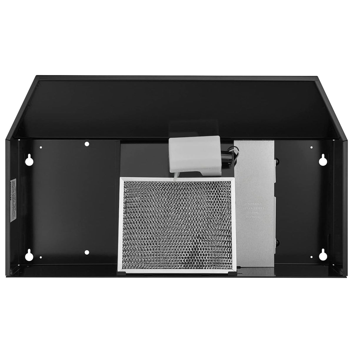 Broan-NuTone F403011 Insert with Light, Exhaust Fan for Under Cabinet Two-Speed Four-Way Convertible Range Hood, 30-Inch, White on White