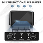 DUMOS Countertop Ice Maker with Handle, Portable Ice Machine