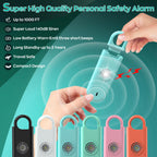 Fauxomor 140dB Personal Safety Alarm for Women 3pack Self Defense Keychain