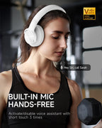 Picun B8 Wireless Bluetooth Headphones, 120H Playtime, 3EQ Modes, Black