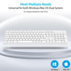 LeadsaiL Wireless Keyboard and Mouse Set, 2.4GHz USB Computer Keyboards and Mouse Combo, Ergonomic Design with 12 Multimedia Shortcuts for HP/Lenovo Laptop and Mac-Pink