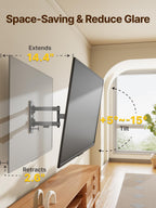 monTEK Full Motion Small TV Wall Mount for 13-43 Inch TVs up to 44 lb