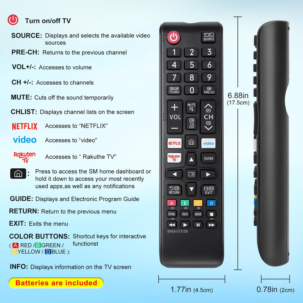 for Hisense TV Remote Control, Universal for Hisense Smart TV, Replacement
