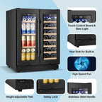 Mini Beverage Refrigerator Cooler -Small Beverage Fridge 1.4cu.ft