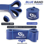 Coresteady Pull Up Bands & Resistance Bands - Heavy Duty Loop Band for Men & Women - Build Fit Power & Muscle - Training, Fitness Assist Pull Ups & Gym Exercise