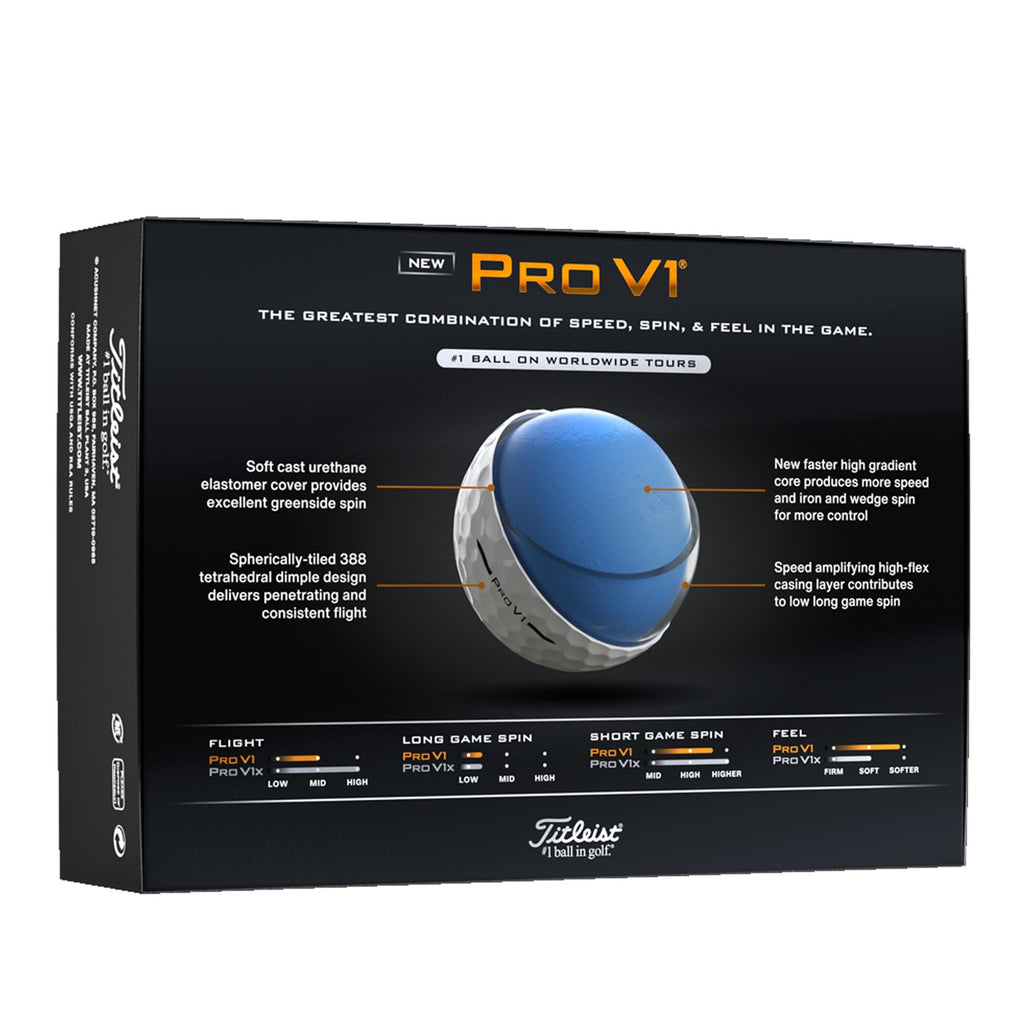 Titleist Pro V1 Golf Ball, Pack of 12