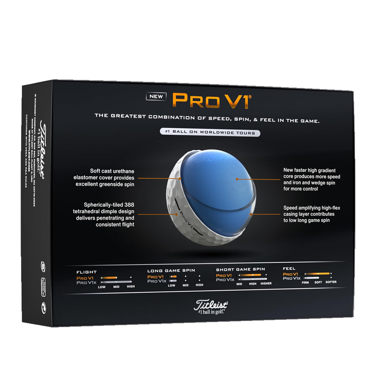 Titleist Pro V1 Golf Ball, Pack of 12