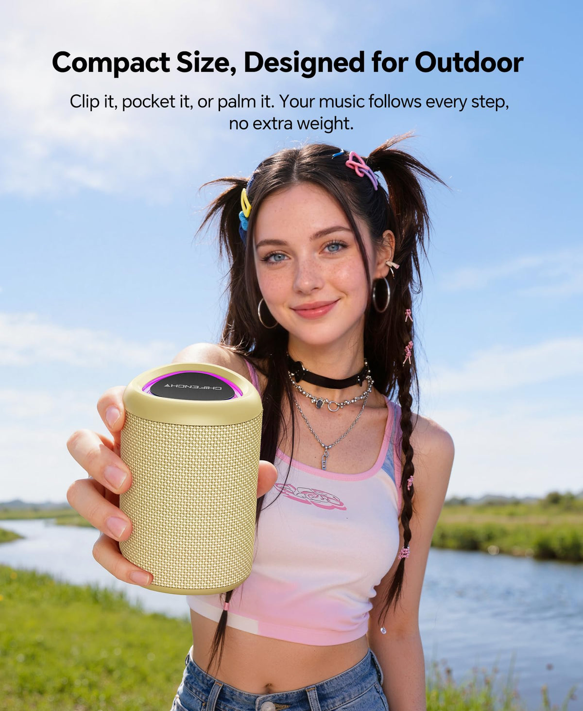 Portable Bluetooth Speaker Gift Ideas: Outdoor Travel Essentials Waterproof